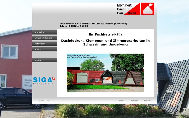 Screenshot of memmert-dach.de