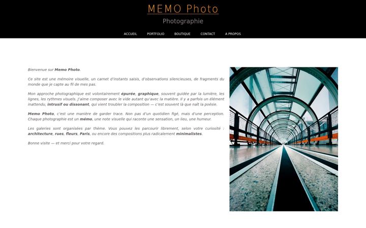Screenshot of memo-photo.com