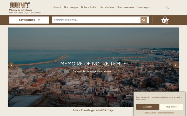 Screenshot of memoire-notretemps.com