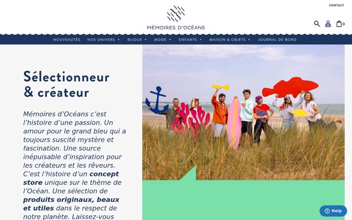 Screenshot of memoiresdoceans.com