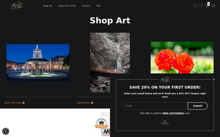 Screenshot of memorantphotography.com
