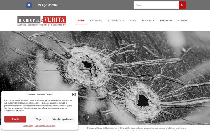 Screenshot of memoriaeverita.com