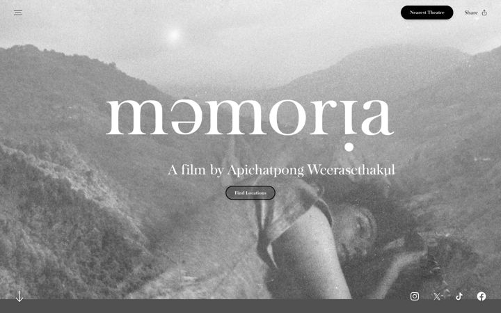 Screenshot of memoriafilmtour.com