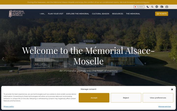 Screenshot of memorial-alsace-moselle.com