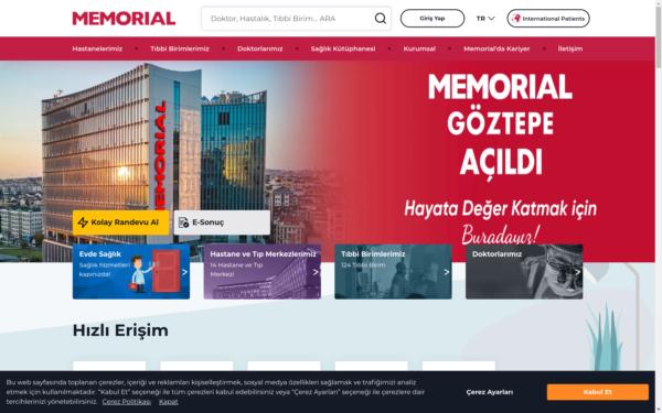 Screenshot of memorial.com.tr
