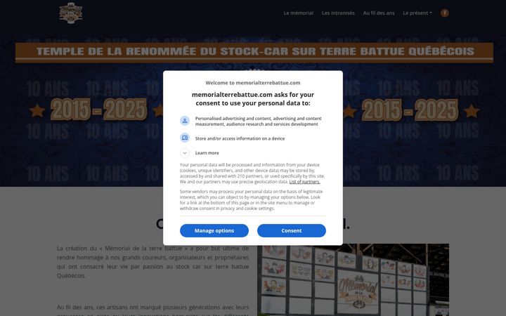 Screenshot of memorialterrebattue.com