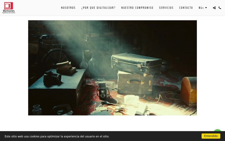 Screenshot of memoriesdigitalizaciones.com