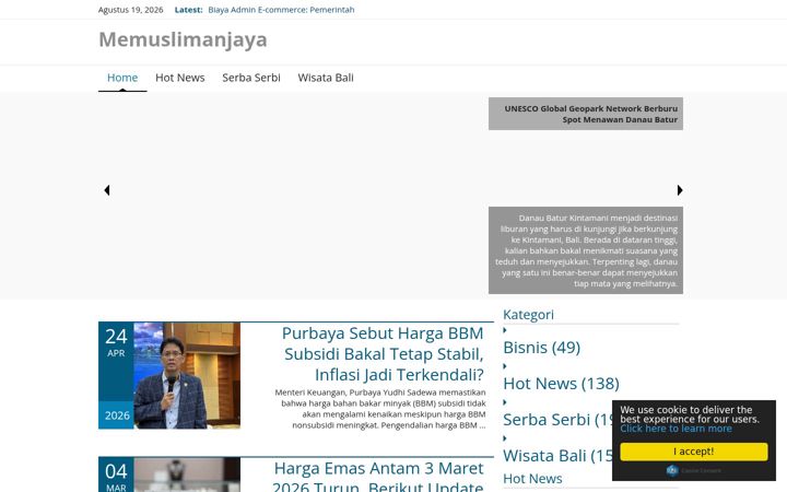 Screenshot of memuslima.com