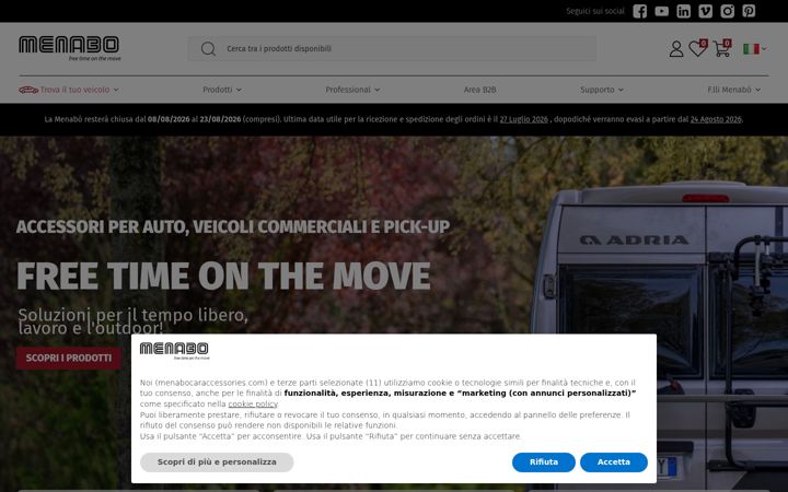 Screenshot of menabocaraccessories.com