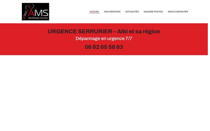 Screenshot of menajex-services.com