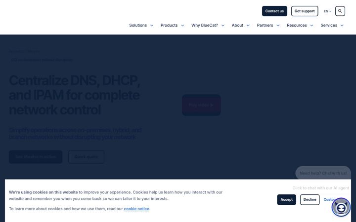 Screenshot of menandmice.com