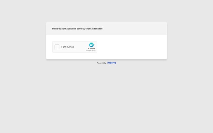 Screenshot von menards.com