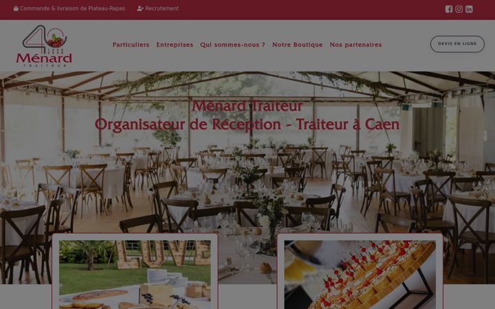 Screenshot of menardtraiteur.com