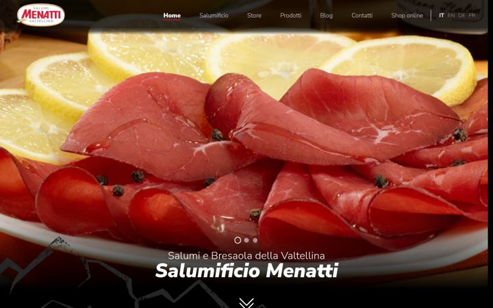 Screenshot of menatti.com