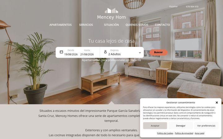 Screenshot of menceyhomes.com