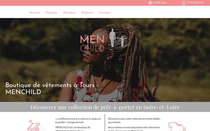 Screenshot of menchild-37.com