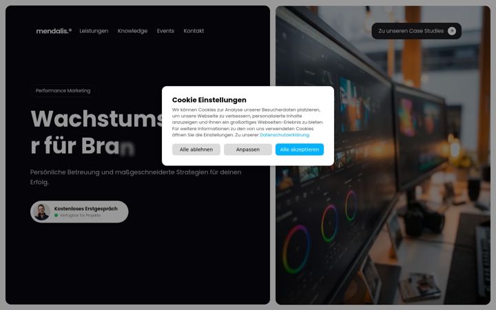 Screenshot of mendalis.com