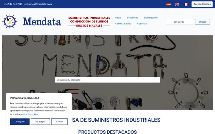 Screenshot of mendata.com