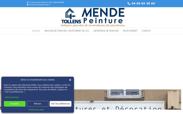 Screenshot of mende-peinture.com