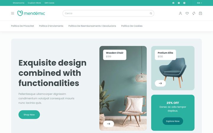 Capture d'écran de mendemic.com