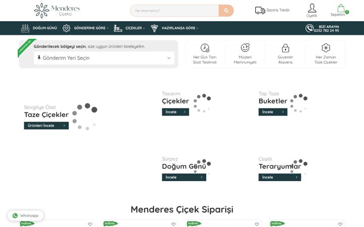 Screenshot of menderescicekci.com