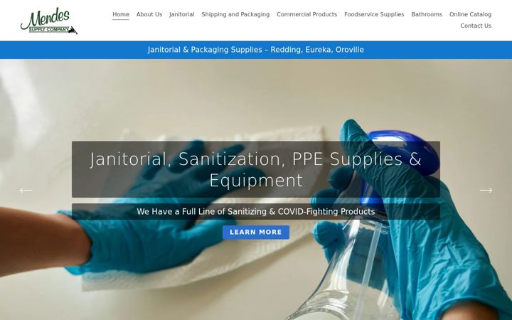 Screenshot of mendessupply.com