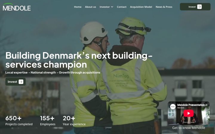Screenshot of mendole.com