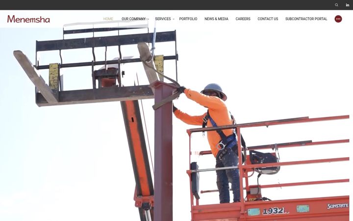 Screenshot of menemshasolutions.com