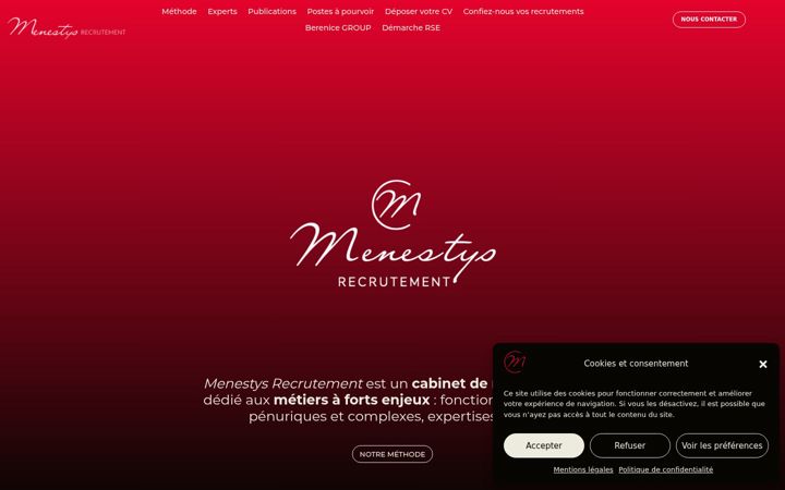 Screenshot of menestys-conseil.com