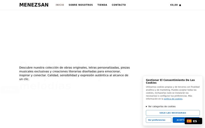 Screenshot of menezsan.com
