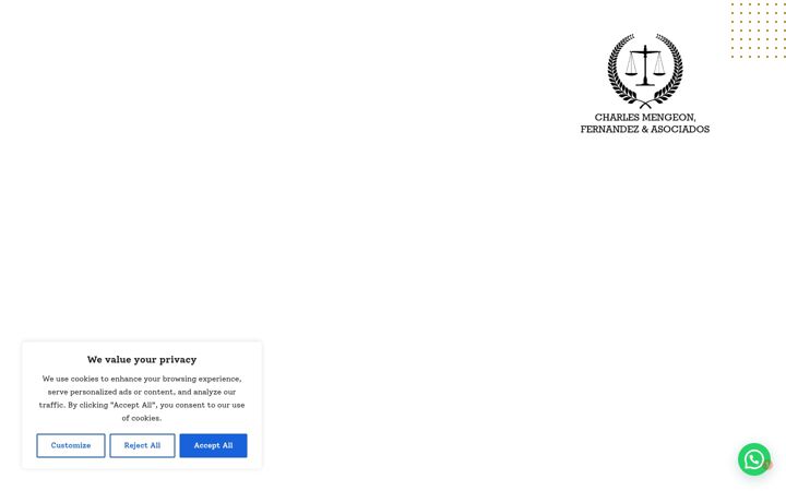Screenshot of mengeonfernandez.com