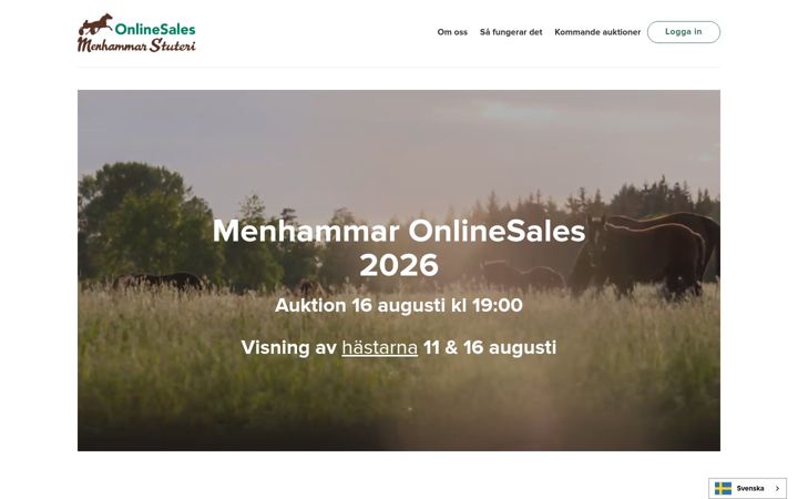 Skjermbilde av menhammaronlinesales.se