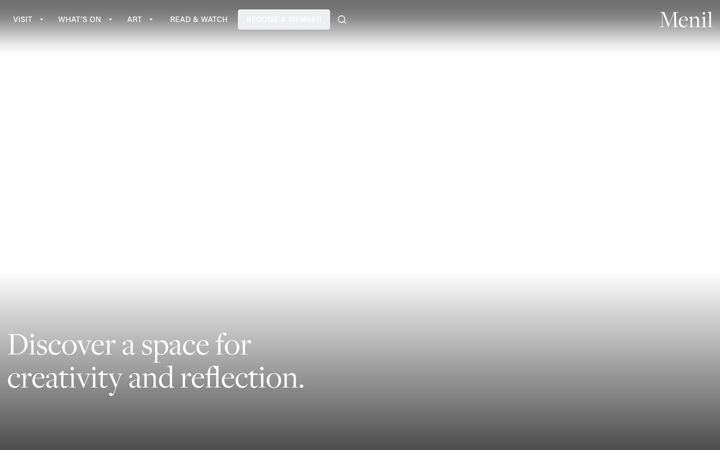 Screenshot of menil.org