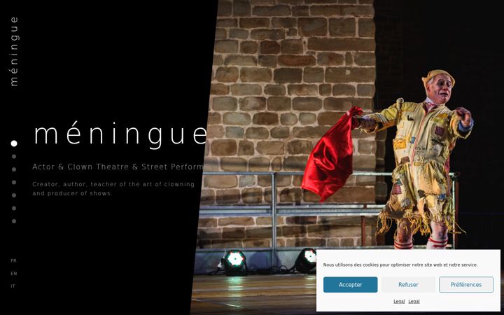 Screenshot of meningue.com