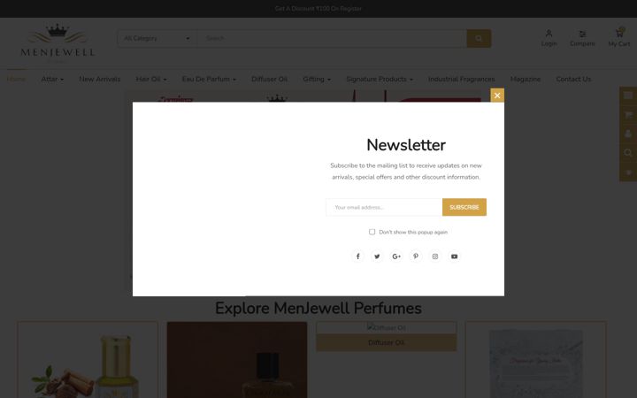 Screenshot of menjewellperfume.com