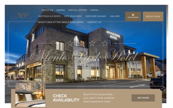 Screenshot of menloparkhotel.com