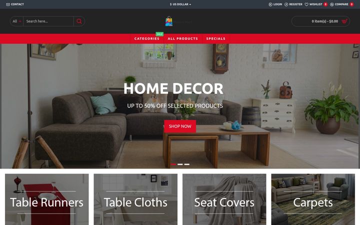 Screenshot of mennamart.com