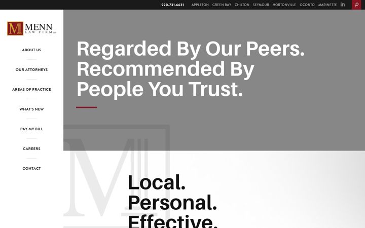 Screenshot of mennlaw.com