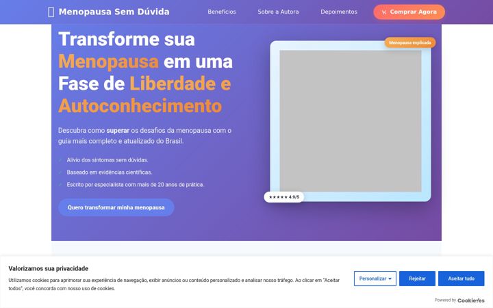 Screenshot of menopausasemduvida.com