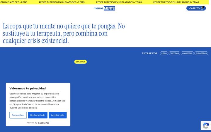Screenshot of menosmente.com