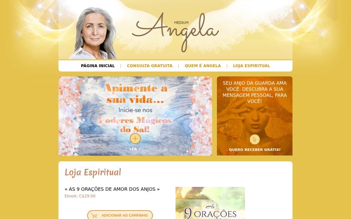 Screenshot of mensagem-dos-anjos.com