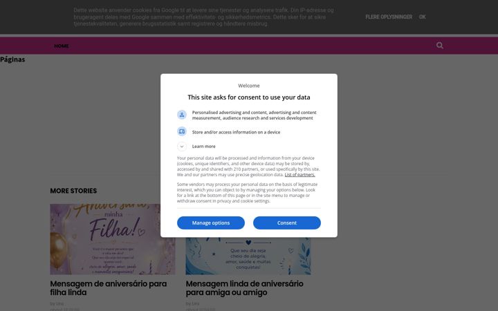 Screenshot of mensagemfelizaniversario10.com