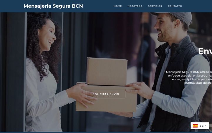 Screenshot of mensajeriasegurabcn.com