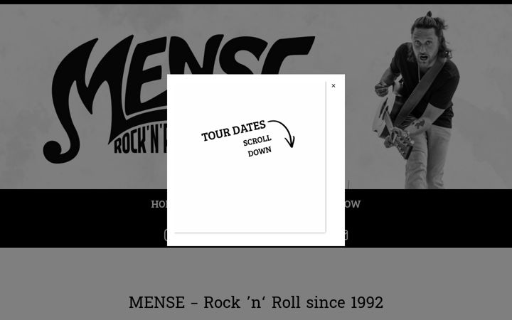 Screenshot of mense-music.com