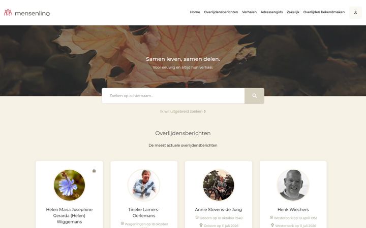Screenshot of mensenlinq.nl