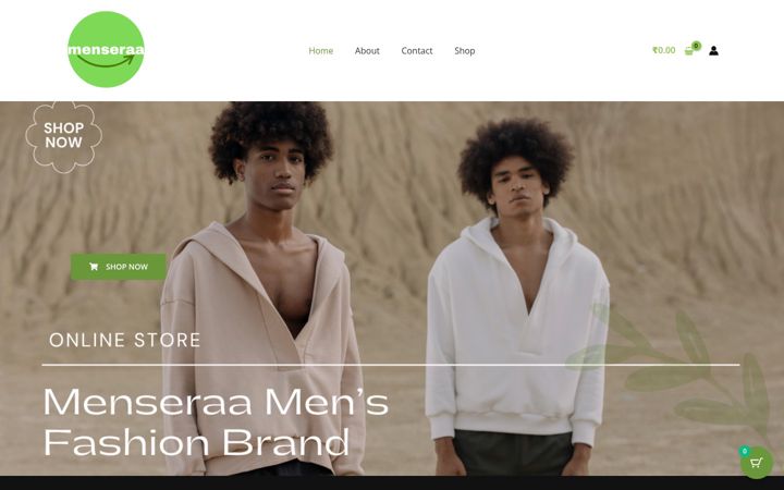 Screenshot of menseraa.com