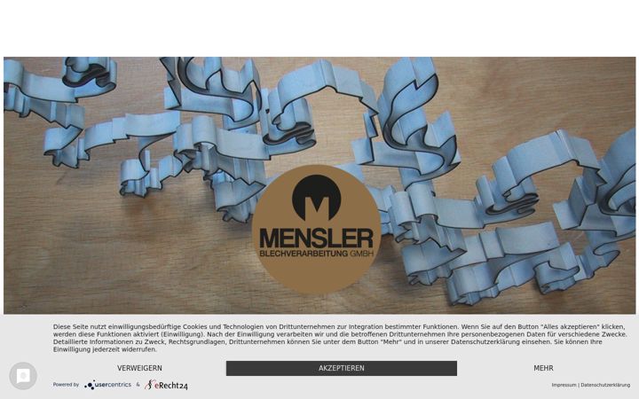 Screenshot of mensler-gmbh.com