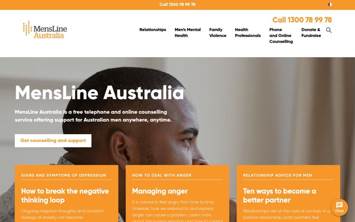 Ekrano kopija mensline.org.au