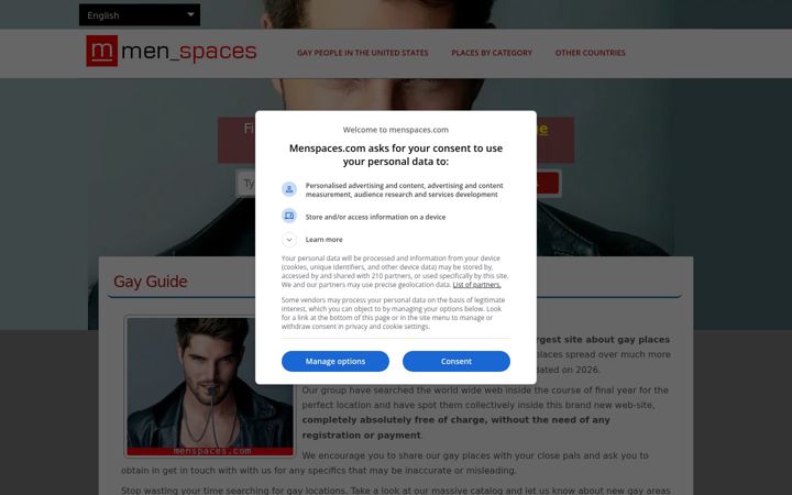 Screenshot of menspaces.com
