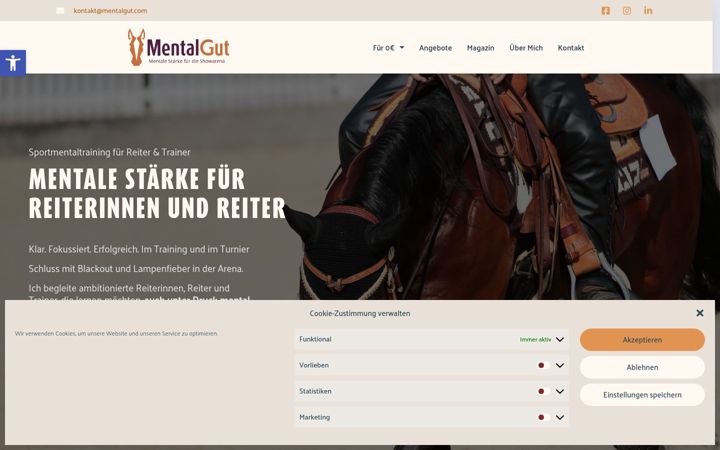Screenshot of mentalgut.com